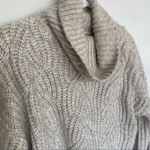 Cozy, warm, beige sweater
